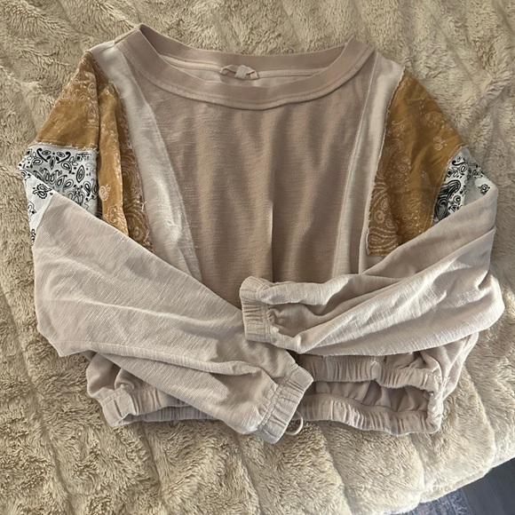 Free People Tops - Free People Bandana Sweatshirt
